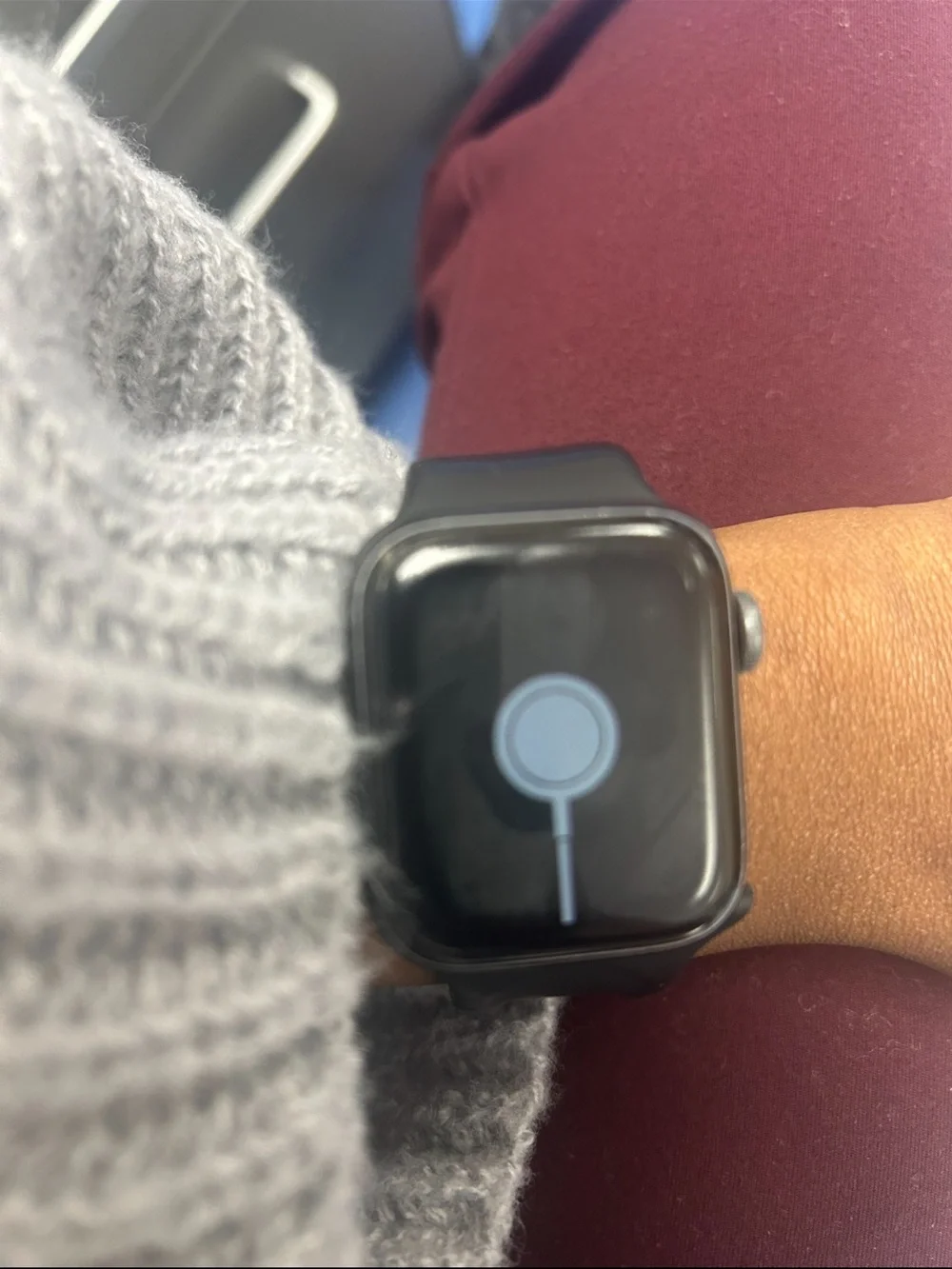 Apple Watch in Black with Black Sport Band